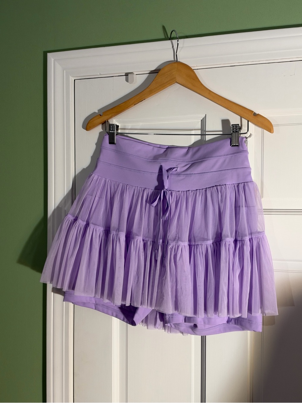 POPFLEX Lavender Layered Tulle Skort with Drawstring